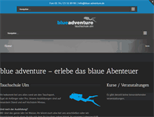 Tablet Screenshot of blue-adventure.de