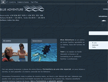 Tablet Screenshot of blue-adventure.com
